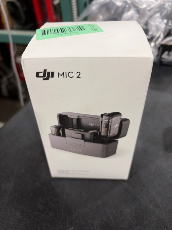Photo 1 of DJI Mic 2 (2 TX + 1 RX + Charging Case), Wireless Lavalier Microphone, Intelligent Noise Cancelling, 32-bit Float Internal Recording, 820 ft.(250m) Range, Microphone for iPhone, Android, Camera