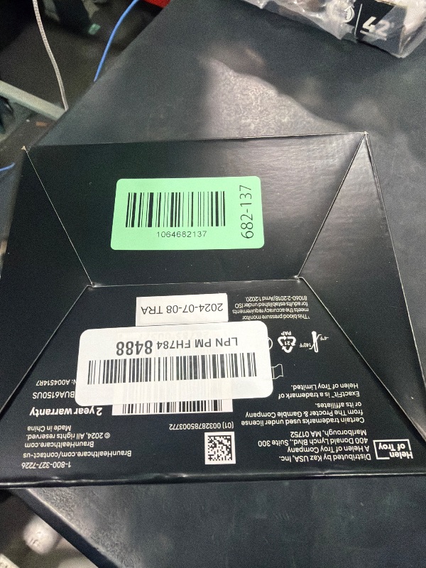 Photo 1 of Braun ExactFit 3 Blood Pressure Monitor for Home Use, Blood Pressure Machine, Color-Coded, High BP Monitor, 2 Upper Arm Cuff Sizes, 80 Memory Slots