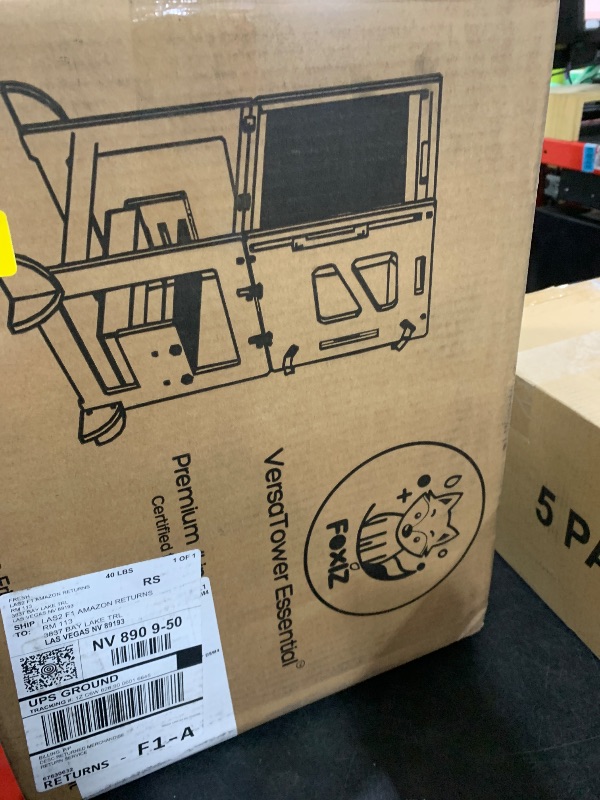 Photo 1 of FoxiZ 4-in-1 Montessori Smart Learning Tower – Convertible Toddler Step Stool, Activity Table & Chalkboard Center, Adjustable Height with Safety Net – Premium Eco-Friendly Wooden Design for Kids 1–3