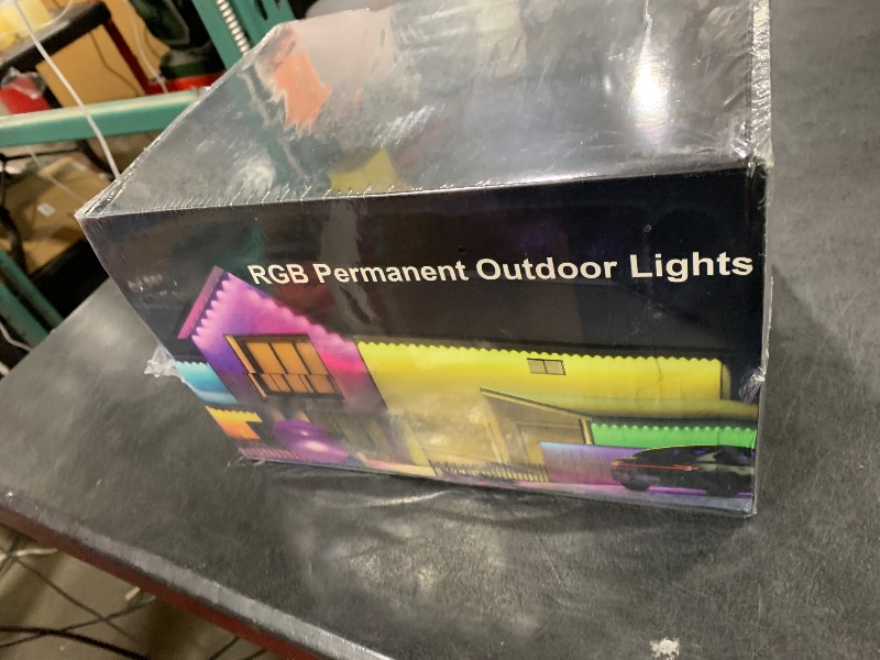 Photo 1 of Fussion 400ft Permanent Outdoor Lights for House, 2025 Smart RGB LED Outside Lights with Remote Control, IP67 Waterproof Eternity Eaves Lighting for Christmas, Halloween, Holiday, Party, Daily