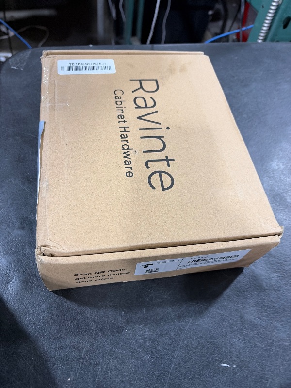 Photo 1 of Ravinte 50 Pack Solid 5 Inch Center to Center Slim Square Bar Drawer Handles - Cabinet Hardware in Matte Black - Kitchen Pulls and Handles