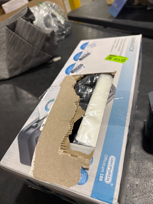 Photo 1 of SINOPUREN 9-Inch Laminator Machine, Fast 3-Min Warm-Up, 3-in-1 Thermal Laminator with Built-in Paper Trimmer, 2-Hole Punch, Corner Rounder, Includes 10 Pouches, Ideal for Home, Teachers & Office