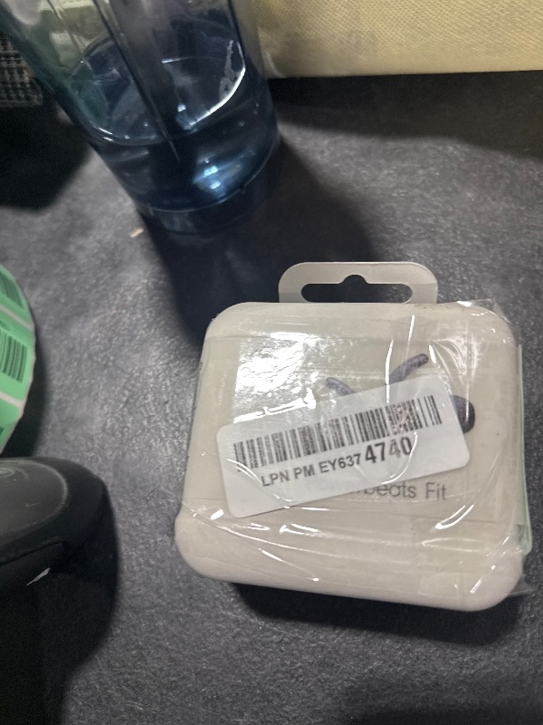 Photo 1 of Beats Powerbeats Fit - Wireless Noise Cancelling Workout Earbuds with Secure-Fit Wingtips, Up to 30-Hour Battery Life, Sweat & Water Resistant, Apple & Android Compatible - Jet Black