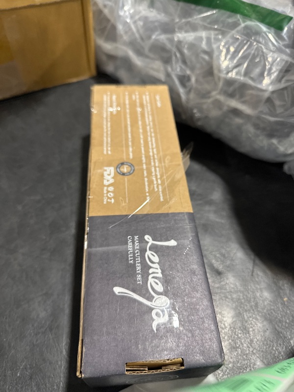 Photo 1 of Lemeya Matte Gold Silverware Set for 6,Modern Stainless Steel Brushed Cutlery Set,30-Pieces Heavy Duty Flatware Set,Knives Spoons and Forks Set Utensils Set,Satin Finish,Dishwasher Safe