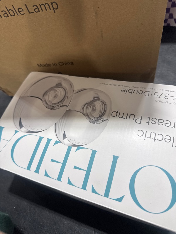 Photo 1 of Hands Free Breast Pump Wearable MY-375 - Strong Suction, Low Noise, Wearable Breastfeeding Pump with 4 Mode &12 Levels, Portable Electric Breast Pump 24mm - 19/21/Insert/Flange, 2 Pack (White)