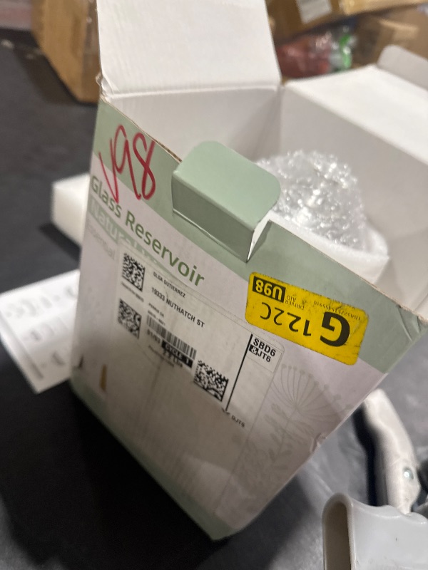 Photo 1 of Lecdura Glass Essential Oil Diffuser with Glass Reservoir & WoodBase, 200ml Ultrasonic Lock Color Timer Auto-Off 7 Color Light Aroma Glass Dome Diffuser for Home Office Bedroom Yoga - Dark Brown