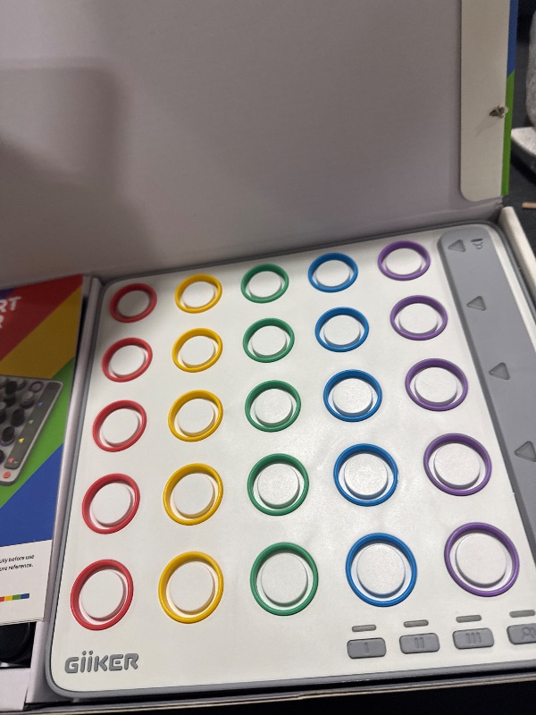 Photo 1 of GiiKER Smart Four, 3D AI-Powered 4 in a Row Game, Strategy Board Games with Integrated Referee for 1-2 Players, Travel Games for Ages 6-12 and up, Birthday Gift for Kids Family Game Night