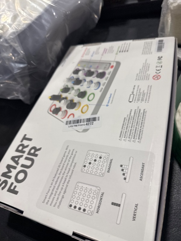 Photo 1 of GiiKER Smart Four, 3D AI-Powered 4 in a Row Game, Strategy Board Games with Integrated Referee for 1-2 Players, Travel Games for Ages 6-12 and up, Birthday Gift for Kids Family Game Night