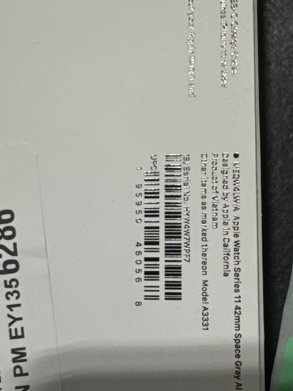 Photo 1 of Apple Watch Series 11 [GPS 42mm] Smartwatch with Space Gray Aluminum Case with Black Sport Band - S/M. Sleep Score, Fitness Tracker, Health Monitoring, Always-On Display, Water Resistant