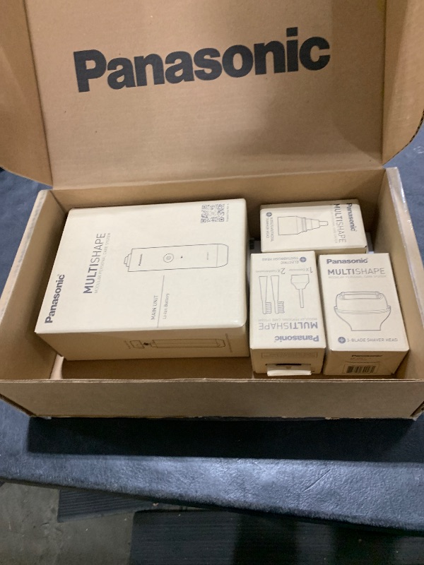 Photo 1 of Panasonic MultiShape Clean Cut Shaver Kit with 3-Blade Men's Electric Shaver, Nose Hair Trimmer and Electric Toothbrush, Wet/Dry, Easy-Clean Customizable Grooming Kit - ER-CLEANCUT