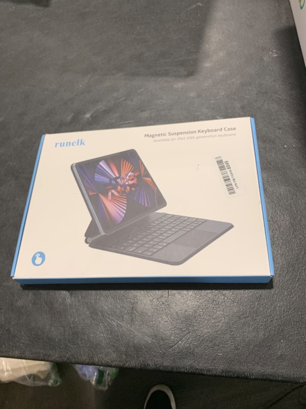 Photo 1 of Keyboard Case for iPad 10th Generation 2022 & 11th (A16, 2025) – Magic-Style Keyboard with Multi-Touch Trackpad – Floating Cantilever Stand – Magnetic Case for iPad 10.9 inch 10th / 11th Gen.