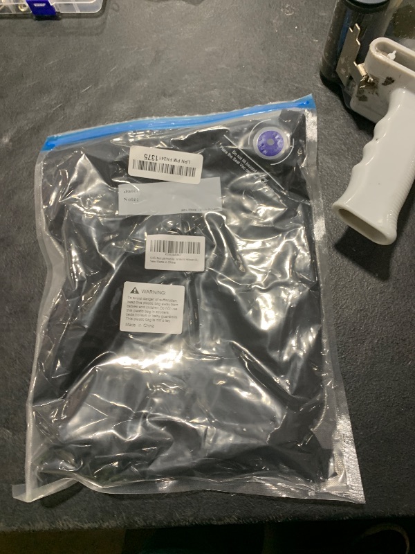 Photo 1 of KLVEU Black Latex Hood Mask Full Face Riding Hood for Party Cosplay Latex Mask for Halloween Christmas Party (XL)