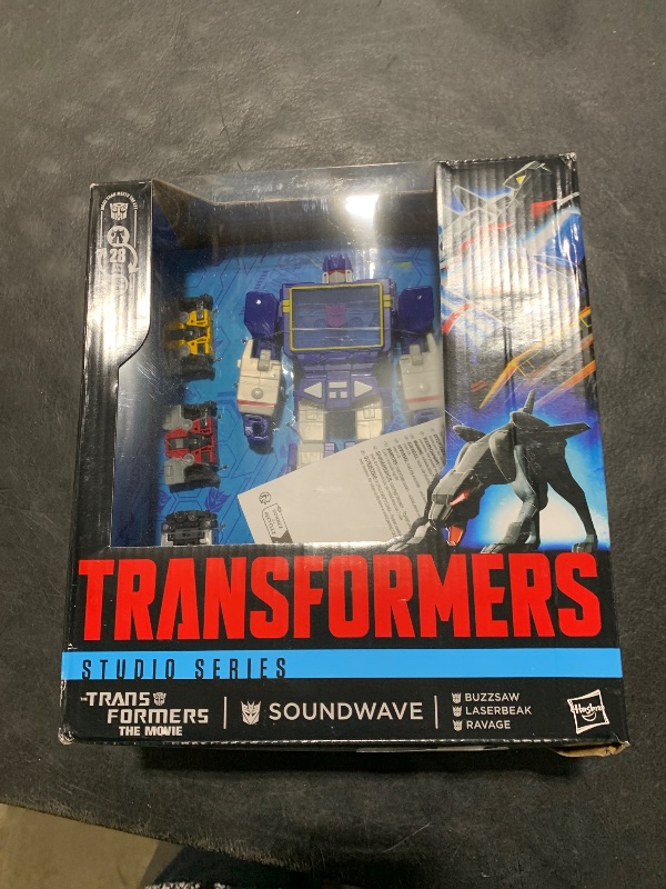 Photo 1 of Transformers Studio Series Leader Class The The Movie Soundwave 6.5-Inch Converting Action Figure, Robot Toys for Ages 8+