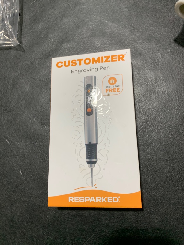 Photo 1 of Resparked Customizer Engraving Pen (Formerly Culiau): Ultimate Cordless Portable Tool for Artists & DIYers - Engrave 50+ Surfaces - Beginner Friendly - Rechargeable - Free 30 Bits & Mastery Guide