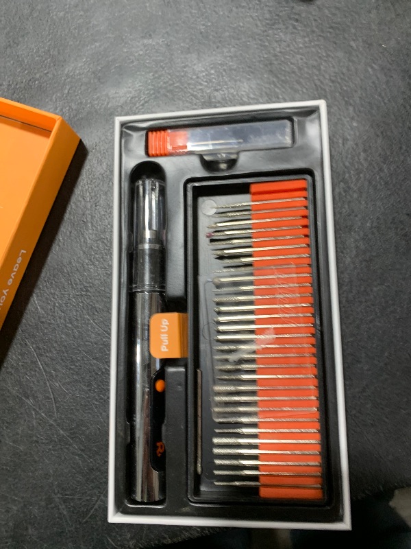 Photo 1 of Resparked Customizer Engraving Pen (Formerly Culiau): Ultimate Cordless Portable Tool for Artists & DIYers - Engrave 50+ Surfaces - Beginner Friendly - Rechargeable - Free 30 Bits & Mastery Guide