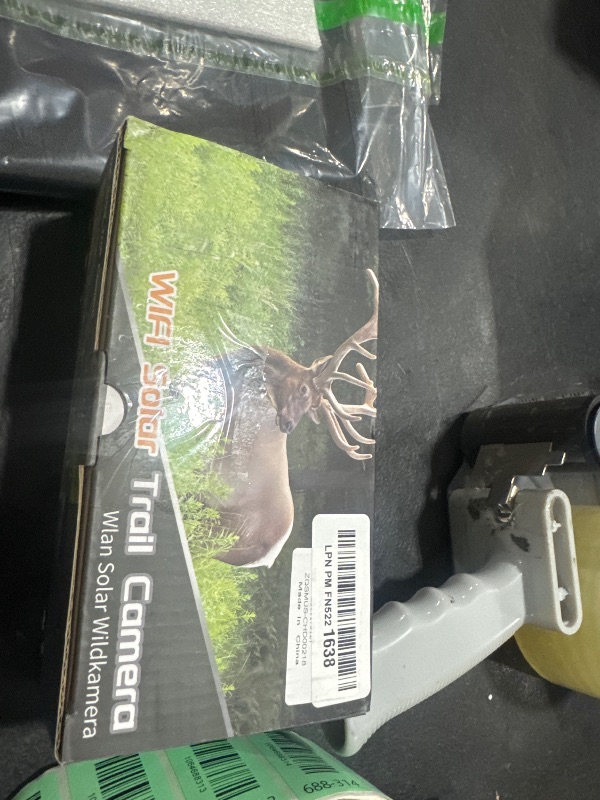 Photo 1 of Solar Trail Camera WiFi Bluetooth - Game Cameras with Night Vision Motion Activated Waterproof, Rechargeable Trail Cam with 5200mAh Battery Deer Camera Hunting Wildlife Cameras for Outdoor Backyard