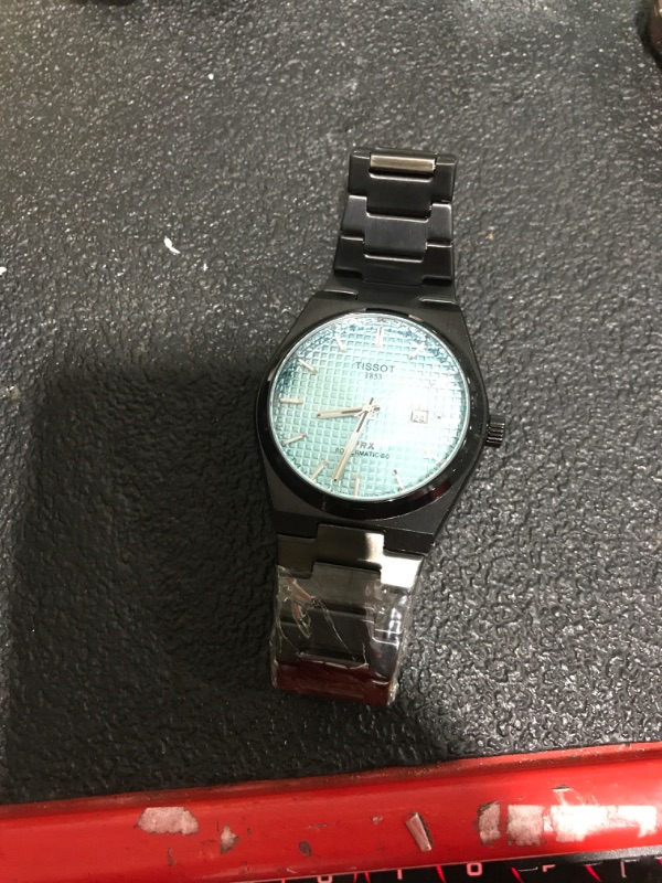 Photo 1 of Tissot PRX Powermatic 80, Swiss Automatic Watch for Men, Stainless Steel Case, Green Dial, (T1374071109100)