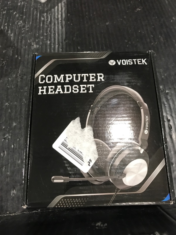 Photo 1 of Voistek USB Headset with Microphone for PC & Laptop, On-Ear Computer Headset with Noise Canceling Microphone, in-line Control, All-Day Comfort for Work, Zoom, Teams, Online Meetings & Home Office