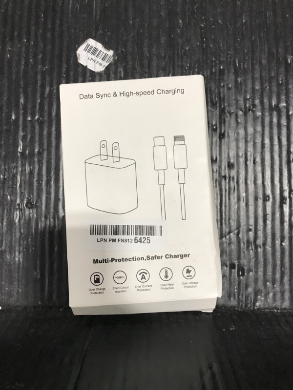 Photo 1 of ?Apple MFi Certified?Fast Charger iPhone,Fast i Phone Charging Cord 3Pack iPhone Charger Fast Charging Plug Block 6FT USB C to Lightning Cable for iPhone 14/14 Pro Max/Plus/13 Mini/12/11/XR/XS,AirPods