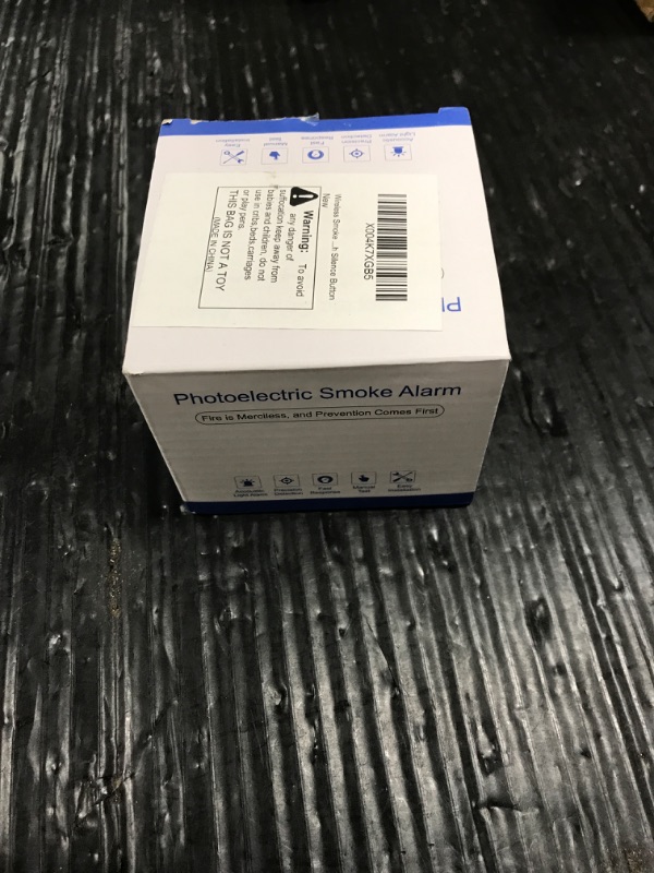 Photo 1 of 1 Pack Interconnected Smart Smoke Detector Smoke Alarm Bluetooth Real-Time App Alerts, Wi-Fi Smoke Detector Fire Detectors for Home Connectivity & 10-Year Battery Life & Multi-User Binding