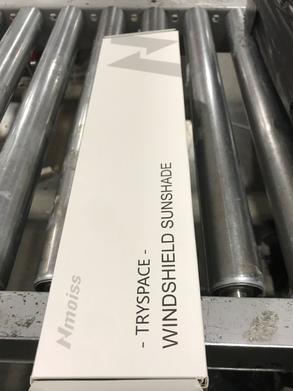 Photo 1 of [Upgraded] Nmoiss Windshield Sun Shade Umbrella - [Vinyl Coating Heat Shield] Protect Car from Sun Rays & Heat Damage Keep Cool and Protect Interior, Spring Structure Edge Medium 56" L x 31" W