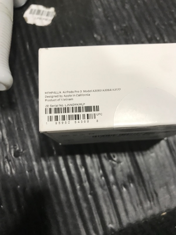 Photo 1 of Apple AirPods Pro 3 Wireless Earbuds, Active Noise Cancellation, Live Translation, Heart Rate Sensing, Hearing Aid Feature, Bluetooth Headphones, Spatial Audio, High-Fidelity Sound, USB-C Charging