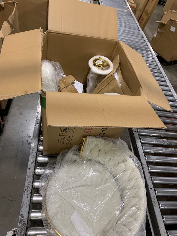 Photo 1 of VECELO Bar Stools Set of 4, Modern Luxury Velvet Woven Counter Height Stools with Back and Arm, Gold Metal Leg & Base, 360 Swivel Bar Chair for Pubs Dining Room, White