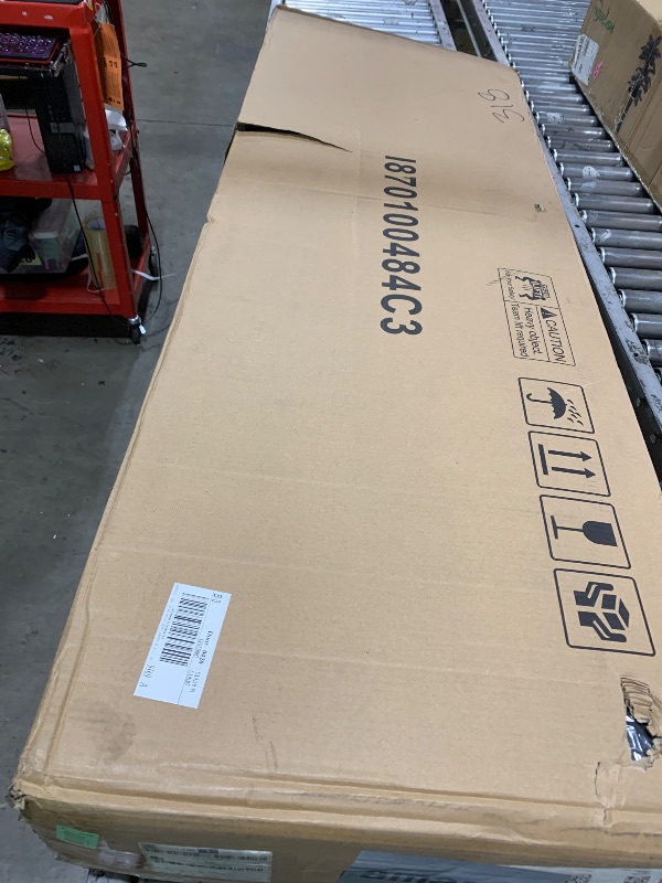 Photo 1 of Feonase Queen Size Lift Up Storage Bed Frame, Linen Upholstered Platform Bed with Wingback Headboard, Hydraulic Storage, No Box Spring Needed, Black