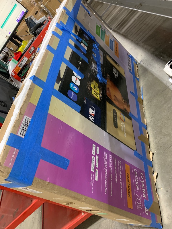 Photo 1 of Samsung 70-Inch Class Crystal UHD U8000F 4K Smart TV (2025 Model) Endless Free Content, Crystal Processor 4K, MetalStream Design, Knox Security, Alexa Built-in