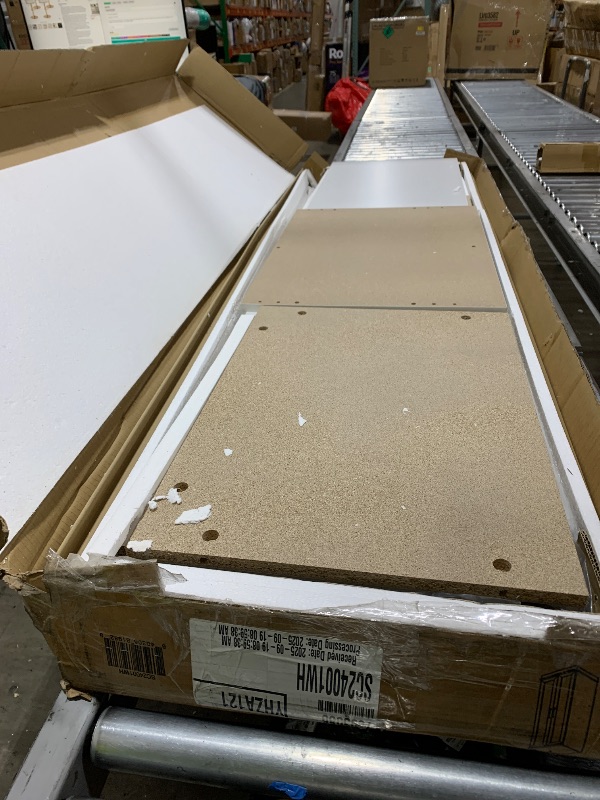 Photo 1 of Furinno Robin Storage Cabinet, 5-Tier Pantry Cabinet with Adjustable Shelves, 23W with 2 Shaker-Doors, Kitchen Cabinet, Organization and Storage, for Pantry, Living Room, Home Office, White