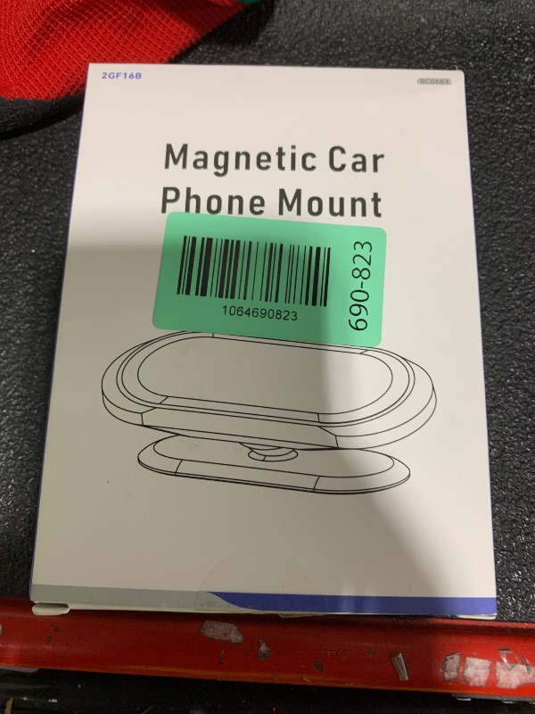 Photo 1 of ?2-PACK?Magnetic phone holder for car, [ Super Strong Magnet ] [ with 4 Metal Plate ] iPhone Magnetic car mount for cell phone, [ 360° Rotation ] Universal Dashboard adhesive Car Magnetic Phone Mount