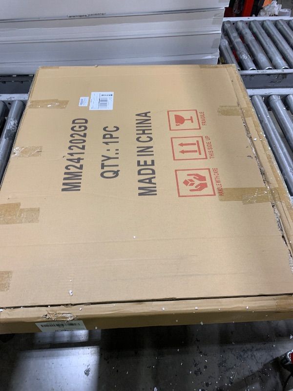 Photo 1 of Flooreal Gold Arched Bathroom Vintage Mirror for Over Sink Antique Decorative Wall Mounted 36"×28" Large Traditional Baroque with Crown Style Ornate Farmhouse Home Decor