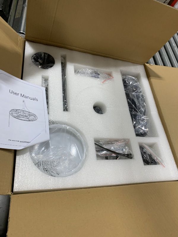 Photo 1 of ZMISHIBO Outdoor Ceiling Fans with Light for Patios,Waterproof Gazebo Fan with Remote Control Smart App,3CCT Dimmable,Plug in Caged Ceiling Fan with Pull Chain for Porch Pergola, Black