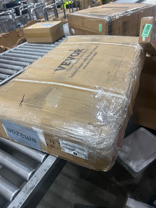 Photo 1 of VEVOR Cat Litter Box Enclosure, Hidden Litter Box Furniture with 3 Storage Shelves, Wooden Cat Washroom Indoor, Large Cat House Cabinet Hidden Fit Most Litter Box, 33.5"L x 19.3"W x 58.7"H, Dark Brown