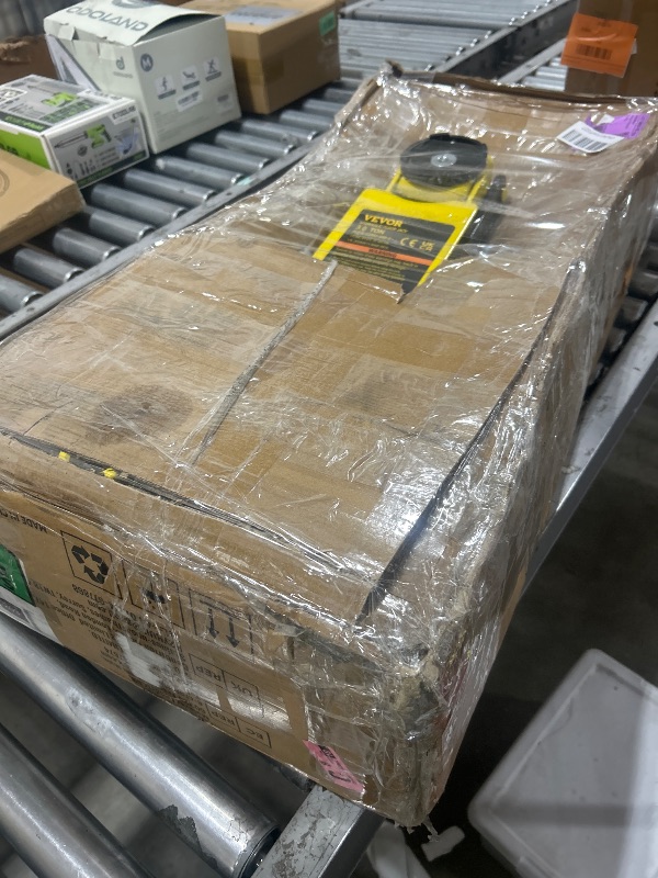 Photo 1 of VEVOR 3 Ton Low Profile , Aluminum and Steel Racing Floor Jack with Dual Pistons Quick Lift Pump for Sport Utility Vehicle, Lifting Range 3-6/11"-19-11/16", yellow,black