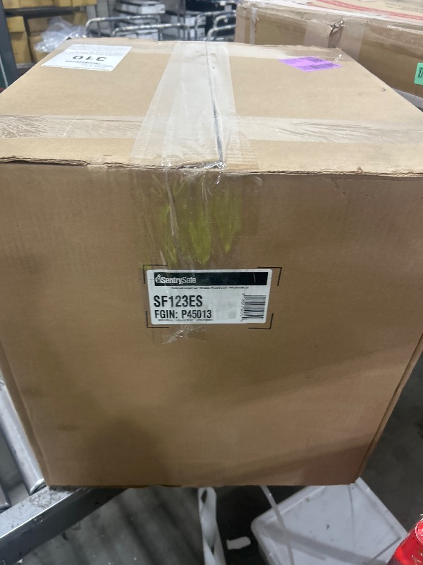 Photo 1 of SentrySafe Black Fireproof Safe with Digital Push Button Keypad, Home Safe For Money, Documents, and other Valuables, 1.23 Cubic Feet, SF123ES