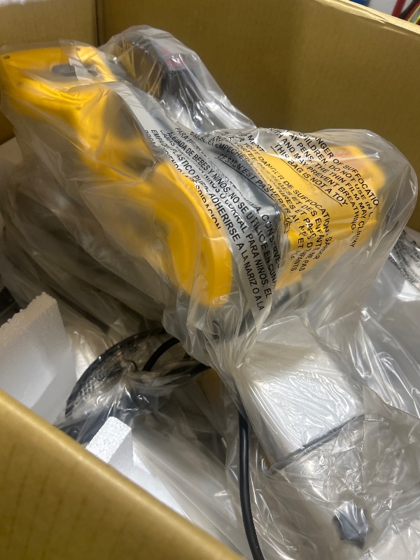 Photo 1 of DEWALT Miter Saw, 12 Inch Double Bevel Sliding Compound Miter Saw, Includes Blade Wrench and Clamp, Increased Crosscut Capacity, Powerful 3800 RPM Motor 15 Amp (DWS779)