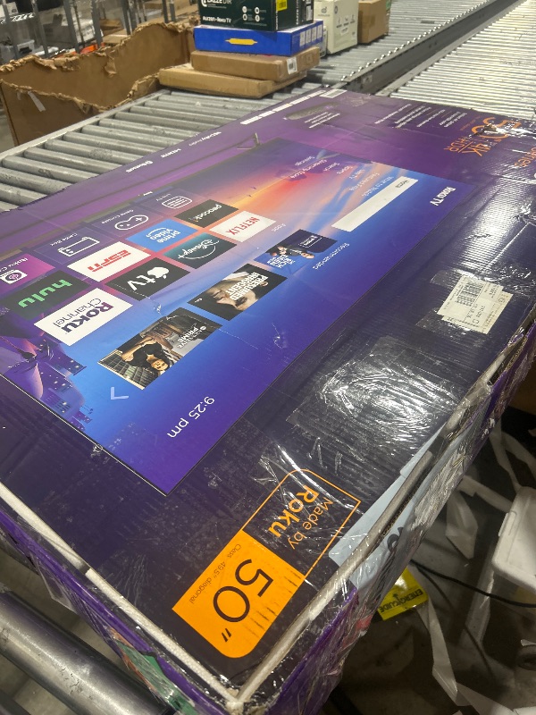Photo 1 of Roku Smart TV 2025 – 50-Inch Select Series, 4K HDR TV – RokuTV with Enhanced Voice Remote – Flat Screen LED Television with Wi-Fi for Streaming Live Local News, Sports, Family Entertainment