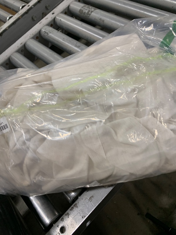 Photo 1 of 100% Blackout Curtains 84 Inch Length 2 Panels Set Farmhouse Style for Bedroom Windows/Living Room Thermal Insulated Neutral Boho Drapes Linen Blend Natural Ivory 7ft Long Hook Belt Pleated/Back Tab