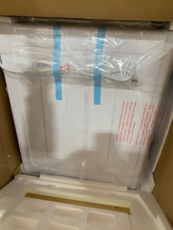 Photo 1 of Euhomy Compact Laundry Dryer, 3.5 cu ft Front Load Stainless Steel Clothes Dryers With Exhaust Pipe, 1500W, LCD Control Panel Four-Function Portable Dryer For Apartments, Home, Dorm, White