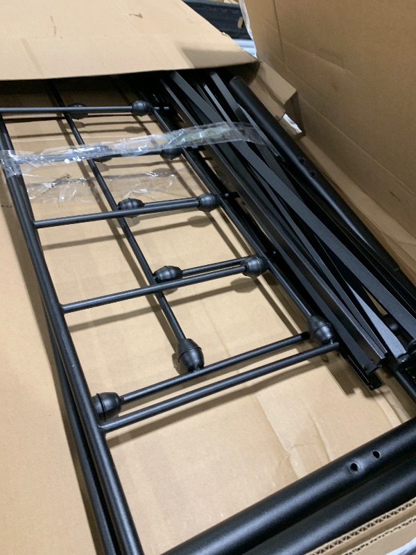 Photo 1 of BLACK METAL BED FRAME