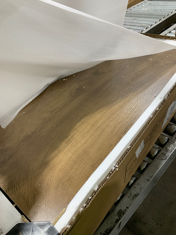 Photo 1 of LITTLE TREE 63-Inch Computer Desk, Simple Thick Appearance, Study Gaming Writing Workstation Executive Office Desk for Home, Study Room, Brown