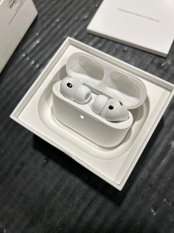 Photo 1 of Apple AirPods Pro 3 Wireless Earbuds, Active Noise Cancellation, Live Translation, Heart Rate Sensing, Hearing Aid Feature, Bluetooth Headphones, Spatial Audio, High-Fidelity Sound, USB-C Charging