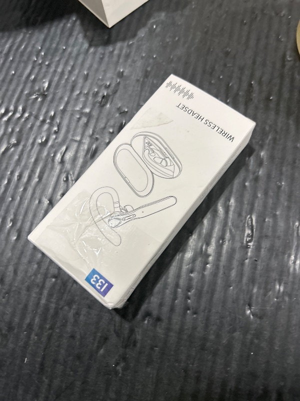 Photo 1 of Bluetooth Headset, Wireless Bluetooth Earpiece with 400mAh Charging Case 50 Hours Talking Time Built-in Microphone for iOS Android Cell Phone, V5.3 Hand-Free Headphones for Trucker, Office, Black