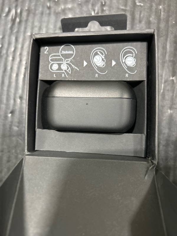 Photo 1 of Technics Reference Class Hi-Fi Wireless Earbuds, Dolby Atmos, Head Tracking, Adaptive Noise Cancelling, 3 Device Multipoint, 10-hr Battery, Wireless Charging, in Ear Headphones - EAH-AZ100-K (Black)