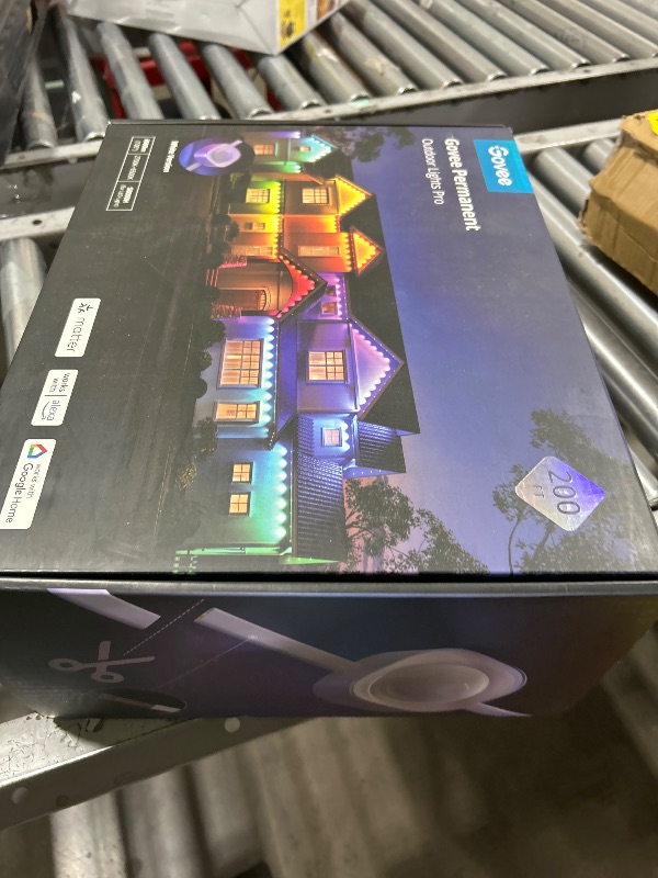 Photo 1 of Govee Permanent Outdoor Lights Pro, 200ft with 120 RGBIC LED Lights for Daily and Accent Lighting, 75 Scene Modes for Outdoor Decor, IP67 Waterproof, Works with Alexa, Google Assistant, Matter, White