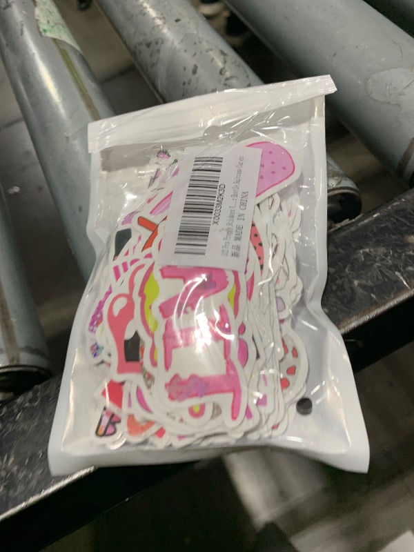 Photo 1 of 102 Pcs Preppy Stickers Vinyl Aesthetic Waterproof Stickers Adorable Decor Supplies Pink Party Suitable for Mobile Phone Computer Skateboard Water Bottle Suitcase Car etc
