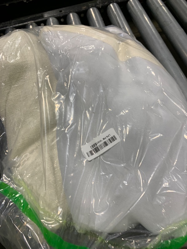 Photo 1 of LORDTEX Linen Look Textured Blackout Curtains with Thermal Insulated Liner - Heavy Thick Grommet Window Drapes for Bedroom, 70 x 63 Inches, Ivory, Set of 2 Panels