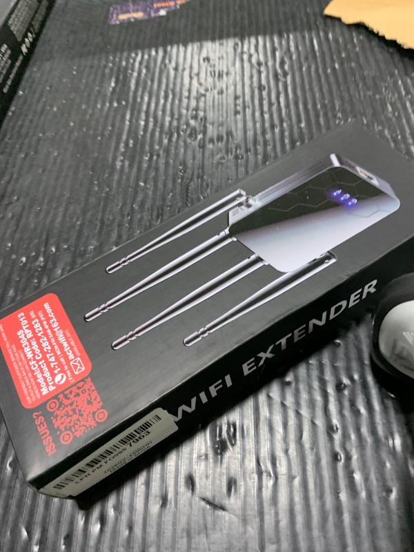 Photo 1 of WiFi Extender Internet Booster, Long Range Repeater Wireless Routers Amplifier, Mesh Wi-Fi 80% Faster, Support More Network Devices at Home, 1 Tap Setup