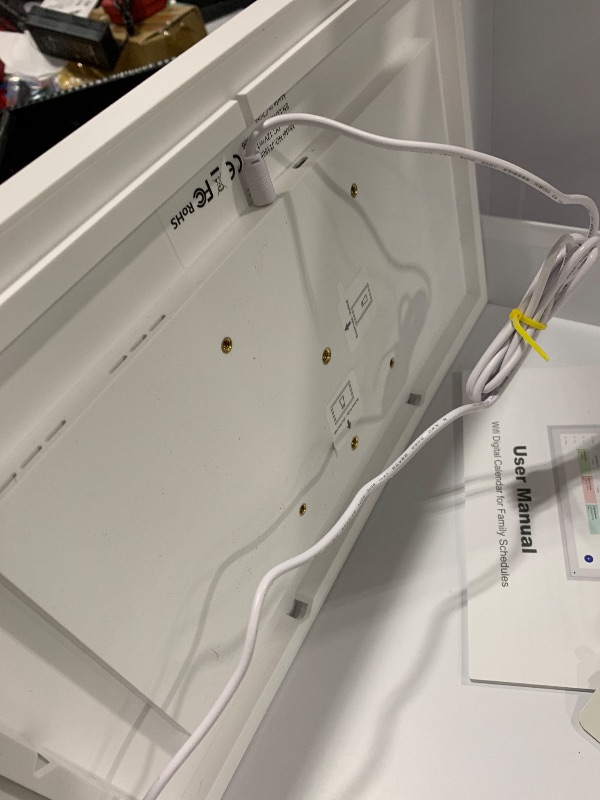 Photo 1 of Digital Calendar, 15.6 Inch Wall Planner Electronic Calendar & Chore Chart, Smart Touchscreen Interactive Display for Family Schedules, Great for Organizing Your Routines, Wall & Desk Mountable